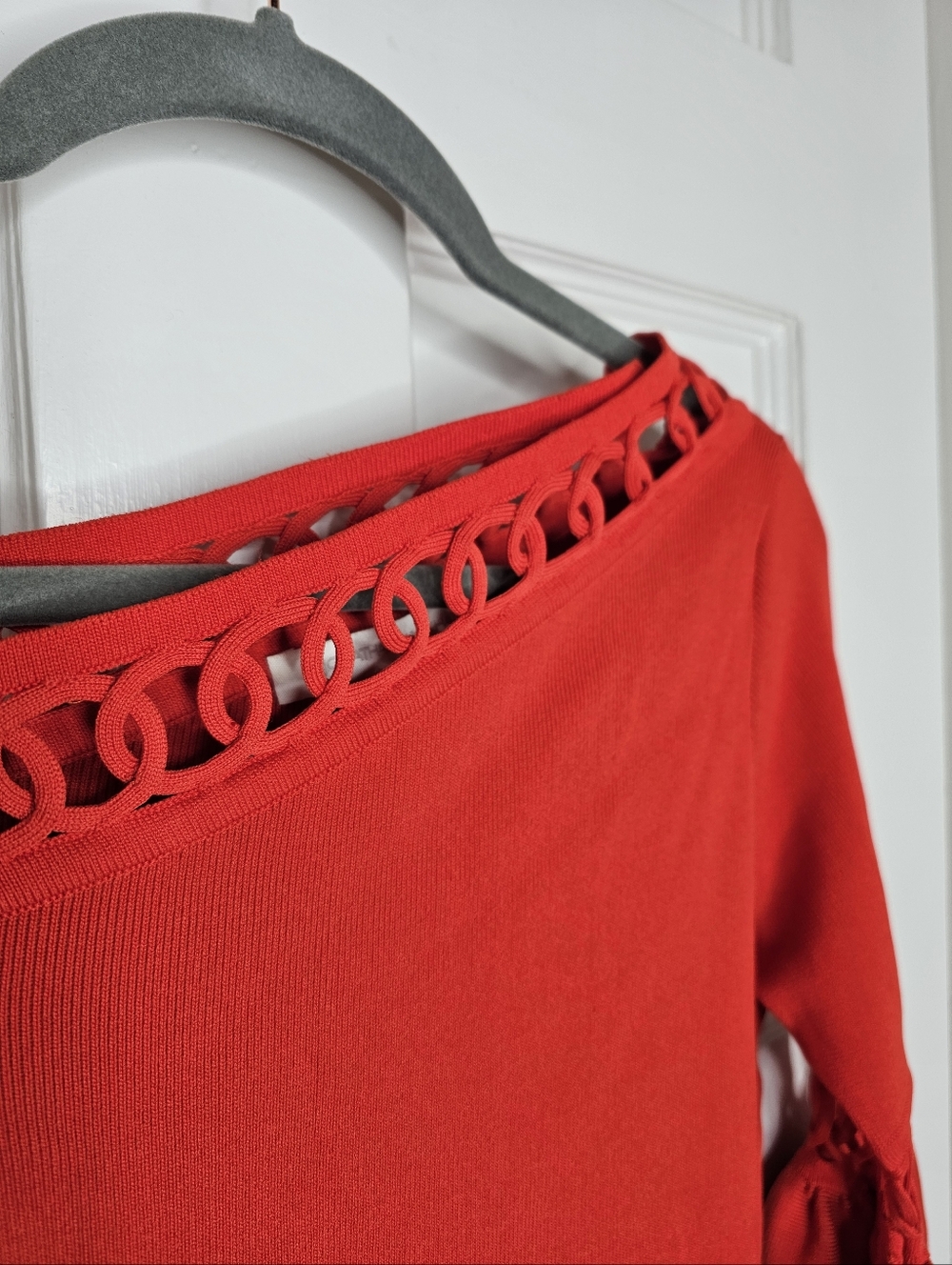 Jonathan Simkhai Chainlink Ruffle-Trim Dress - Picture 9 of 16